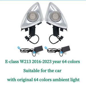 For Mercedes-Benz 4D Rotating Tweeter Speaker C GLC E S-class W213 W205 W222 W223 X253 RGB Led Luminous Car Speaker Horn Refit
