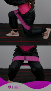 SammyJ Hip Resistance Bands Set 3-pcs in a Mesh Bag