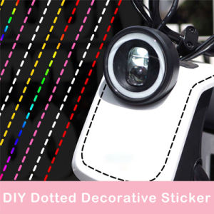 Universal DIY Dotted Line Motorcycle Car Scooter Stickers Creative Modification Decorative Waterproof Decals For Vespa