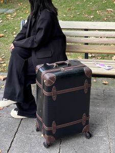 Retro Black Carry-on Luggage 20 Inches