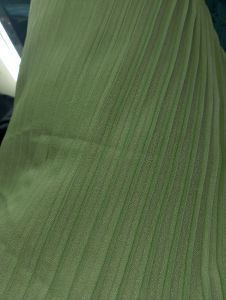 Bahan/Kain Plisket Moscrep Polos/Plisket Polos warna Hijau Melon