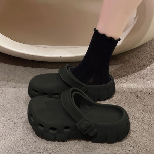 2025 New Womens Fashionable Open-Toe Slip-On Sandals Thick Bottom Anti-Slip Beach Clog Shoes Comfortable Sensation EVA Material