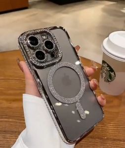 Luxury Diamond Case iPhone 15 Pro Max & Glitter Casing iPhone 12 13 14 Pro Max