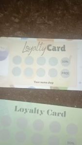 30pcs Loyalty Card Customized
