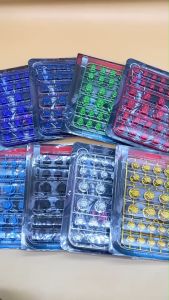 ฝาครอบน็อต ครอบน็อตแต่ง 8 สี แผงละ30ตัว ฝาน็อตสีมอเตอร์ไซค์