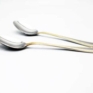 Luxury 18-10 Stainless Steel Soup Spoon Dessert Spoon Main Course Western Meal Spoon Solid Silverware Dishwashing Safe