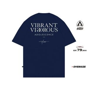 Aerostreet T Shirt Oversize Visio Navy Kaos FADAA