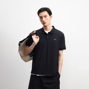 Jack Jones | Silk Comfortable Stylish Embroidery Slim-fit Short-sleeved Polo Shirt
