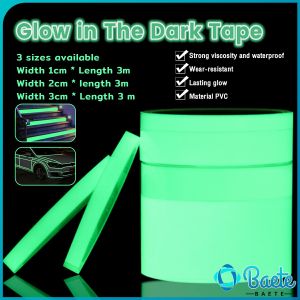Baete Luminous Tape Exterior Glow in The Dark Tape Help See Objects at Night and Outdoor