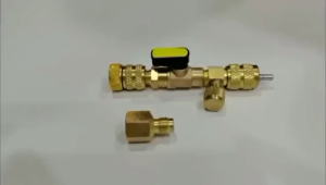 Valve Core Remover Alat Cabut Pentil Nozel Neppel Freon AC Dual Size SAE 1/4 5/16 Port Air Conditioning Line Repair Tools for HVAC R22 R410 R32 R134