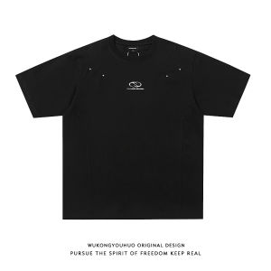 WUKONGYOUHUO | Punk Rivet Design Streetwear T-shirt