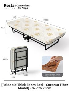 RESTAR | Portable Easy-to-store Foldable Bed For Single and Double Use