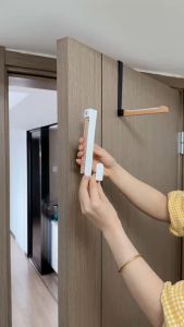 Rear Door Hook Clothes Hanger Bag Rack Hat Storage Direct Suspension Foldable Portable Iron Wood Home Accessories Cat Key Organi