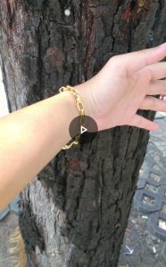 Lắc Tay Nam Nữ Mạ Vàng 18K Kiểu Xích Phong Cách Tự Nhiên Đơn Giản - Có Video Thật (Chỉnh Được Size) - Đeo Tay Nhìn Như Vàng Thật - Lokalo