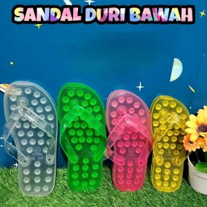 Sandal duri bawah / Sandal anti licin /Sendal jepit /Sandal pria dan Wanita / Sandal kesehatan refleksi kaki