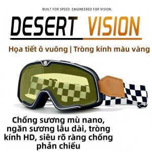 Kính Mát Phong Cách Retro Chống Tia UV Bảo Vệ Mắt Khi Đua Xe Máy