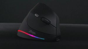 Wired Wireless Vertical Mouse with Jostik Gaming Mouse RGB Backlit Programmable Button 24000 DPI Ergonomic Mice for Mac Windows