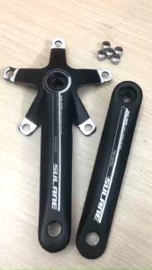 Bộ cốt giò đĩa / đùi đĩa 5 chấu không nhông . xe đạp cốt vuông BCD 130 . hợp kim nhôm Đài Loan