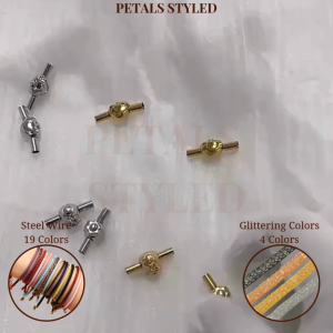 【PETALS_STYLED】 Steel Wire Glittering Stainless Steel Lucky Bag Button Charm Bracelet 不锈钢钢丝绳网水钻手绳