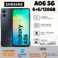 SAMSUNG A06 5G NFC Ram  12+128 GB (6+6 Gb) kamera 50 mp  GRATIS TRAVEL ADAPTOR GARANSI RESMI. 