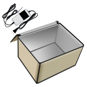 Dough Proofer with Heater Temperature Control Bread Dough Proofing Box Timing Dough Proofer Collapsible Dough Proofing Box