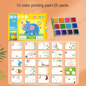 Childrens Finger Print Ink Game Kindergarten DIY Graffiti Toys Kids Creative Drawing Early Education Educational Toys For Girls