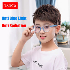 TANCO 1838 Máy tính thời trang kính cho 2-5 tuổi bé trai và bé gái chống màu xanh Kính mắt UV400 chống mệt mỏi