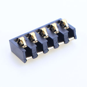 YanXi 2/5/10PCS 5A 30V Spring Compression Contact 4.25mm Pitch 2 3 4 5 6 Pin Surface Mount Battery Connector Insulator 4.75mm H