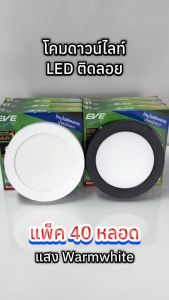 (ยกลัง 40 โคม) โคมไฟดาวน์ไลท์ ติดเพดาน แอลอีดี LED ชนิดติดลอย รุ่น Rass ขนาด 15 วัตต์ แสงวอร์ม 3000K