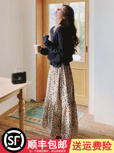 Stunning Floral Print Maxi Dress Womens Long Sleeve Splice Design Spring Autumn New Style Casual Comfortable Elegant Gown