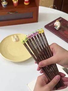 SHELI | Đũa Trẻ Em Chống Trượt Từ Gỗ Cánh Gà Thiên Nhiên