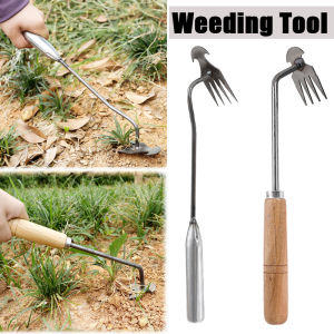 คราดสแตนเลสวัชพืชในสวนสิ่งประดิษฐ์ วัชพืชในดินหลวม ตนเอง