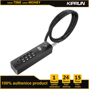 KIPRUN Cable Locks with Combination 4-Digit Steel Rope Locks with Password 60cm Length Steel Cable Rope Security Padlock for Luggage Helmet Gym Locker Cabinet Fence Gate