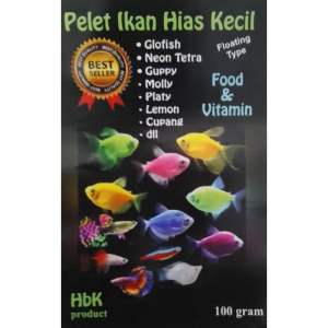 Pakan Ikan Hias Kecil 100GR Guppy Neon Glowfish