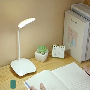 Đèn học để bàn sạc pin đèn bàn học điều chỉnh 3 mức sáng dùng được nguồn từ sạc dự phòng