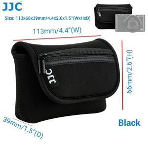 JJC Neoprene Camera Pouch Compact Camera Case for Sony ZV-1F ZV1 RX100VII RX100VIRicoh GRIIIX GR3Olympus TG7 TG6 TG5 TG4 TG3Fuji XF10Panasonic TS30 and More Camera Size Within 113 x 66 x 39mm