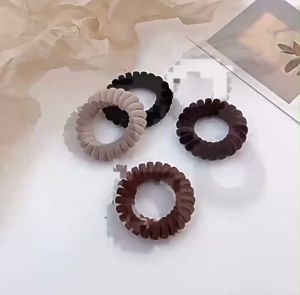 Dây cột tóc lò xo nhung Doudou Dây buộc tóc nữ Chun buộc tóc Thun cột tóc xoắn ốc Hàn Quốc PJ018