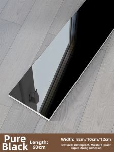 Thickened PVC Self-Adhesive Wall Molding Tile Sticker Waterproof Decorative Moulding for Living Room Kitchen Bathroom