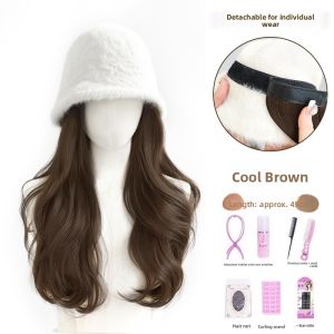 MONLEYTA | Womens Short Hair Full Head Cover Hat Natural Simulation Summer Baseball Cap Integrated Fake Hair Hat New 2025