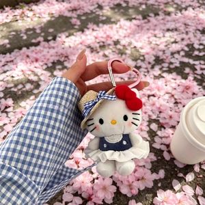 Sanrio | Hello Kitty Plush Keychain Kawaii Glasses Doll Bag Pendant Cartoon Charm Cute Gift For Girls