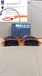NISSAN X TRAIL T30 SERENA C24 PATHFINDER R50 MDX YD DEPAN FRONT DISC BRAKE PAD SET MIIZO BRAKE D1260