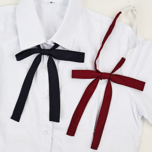 Solid Color Small Bow Tie College Style Red Ribbon Accessory