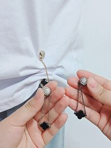 Bestella💗Gesper Hisap Magnetik Semanggi Empat Daun Gesper Lengan Bebas Jahit Klip Pemasangan Lantai Anti Seret