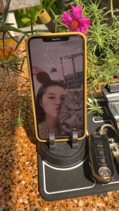 Bảng ghi số điện thoại đỗ xe ô tô YUMCHO cao cấp vân gỗ sang trọng 6 dãy số phản quang 2 màu đentrắng