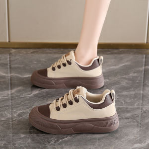 Fashionable Thick Bottom Sneakers Womens Style 2025 Autumn New All-Match Hit Big Head Sports Shoes Heightening Casual Shoes