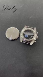 High Quality Stainless Steel Moon Pattern Watch Case Back Suitable Fit VK63 Movement Watch Case Detachable Bottom Cover Parts