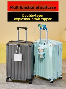HanRui | Durable Thick Travel Luggage with Large Capacity and Omnidirectional Wheels 24in
