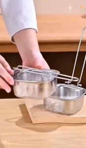 Vợt Nhúng Lẩu Nhúng Mì Vợt Chiên Cán Dài Bằng Inox 304- Muôi Cài Nồi Lẩu Lọc Vớt Thức Ăn Nhúng Lẩu