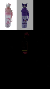 iSchoolDy Kids Cartoon My Melody Kuromi Cinnamoroll 550ML Tritan PP Water Bottle Dual Stopper Tritan Bottle