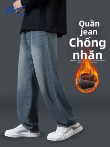 Warrior | Quần Jeans Dài Thoáng Suối Màu Xanh Đậm cho Nam